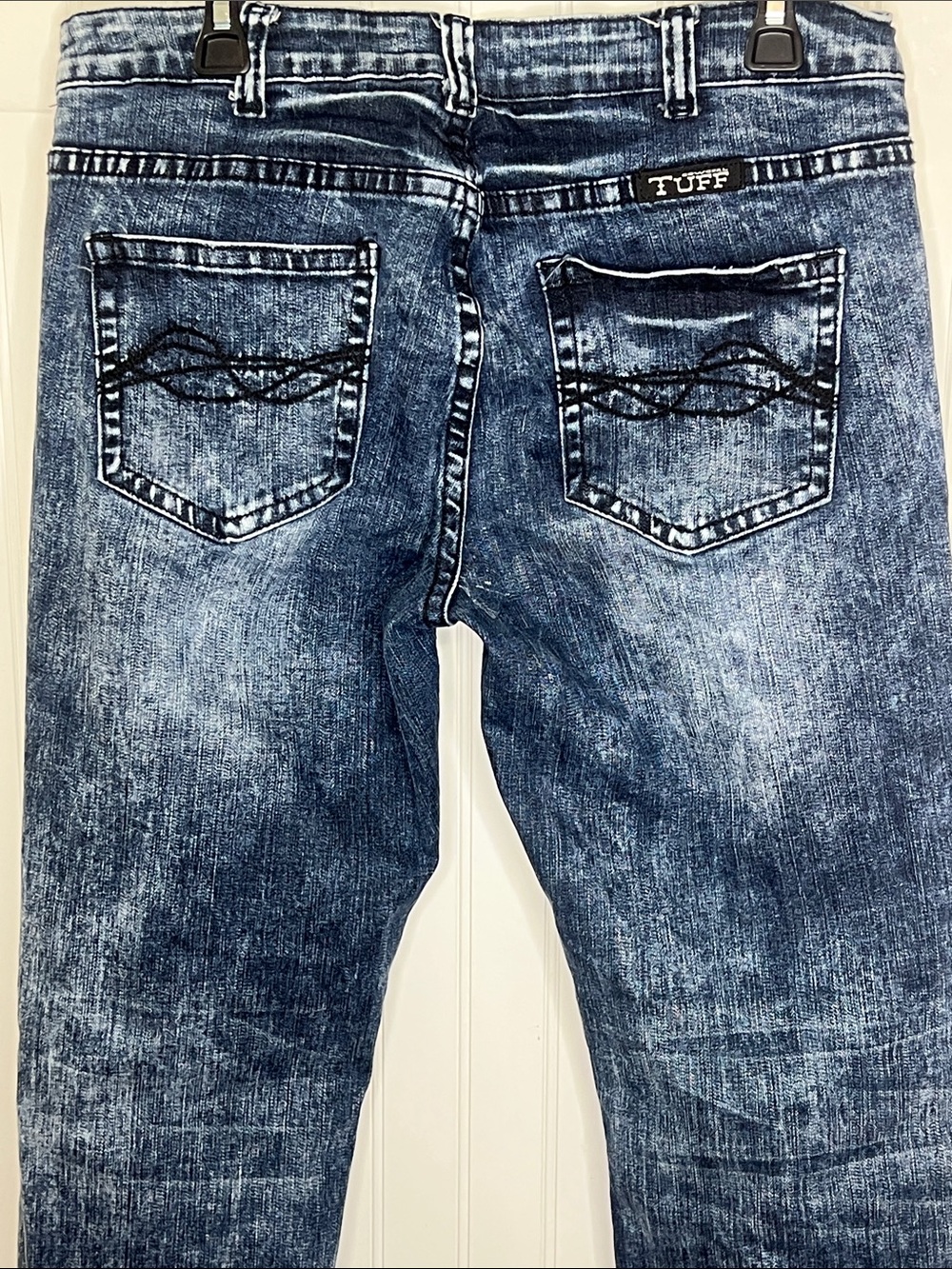 Cowgirl Tuff Serape Soul Dark Wash Straight Jeans Size 32X35 - Picture 6 of 14